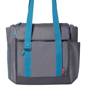 Skip*Hop Fit All-access diaper tote, gray